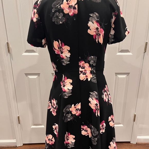 Talbots Black and Pink Floral Dress - Picture 2 of 6